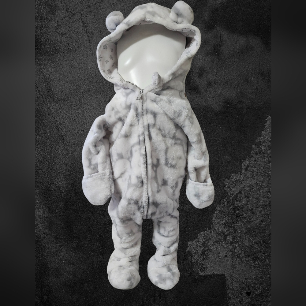 3-6 Month Baby Mack Winter Footed Suit with Hood